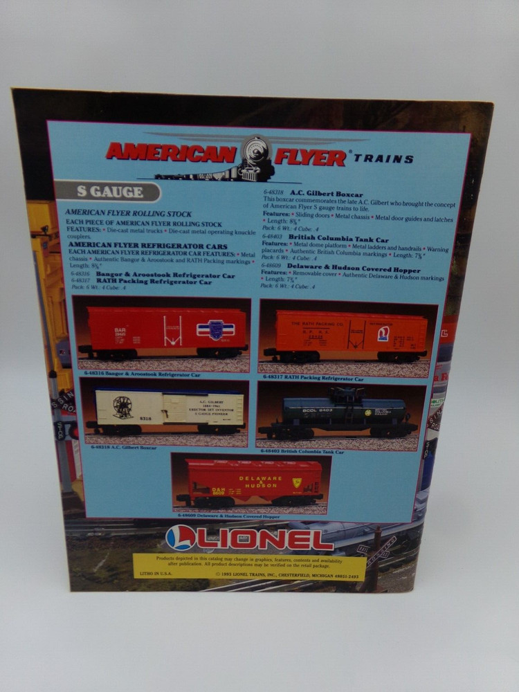 1993 Lionel Model Train 53 Page Catalog