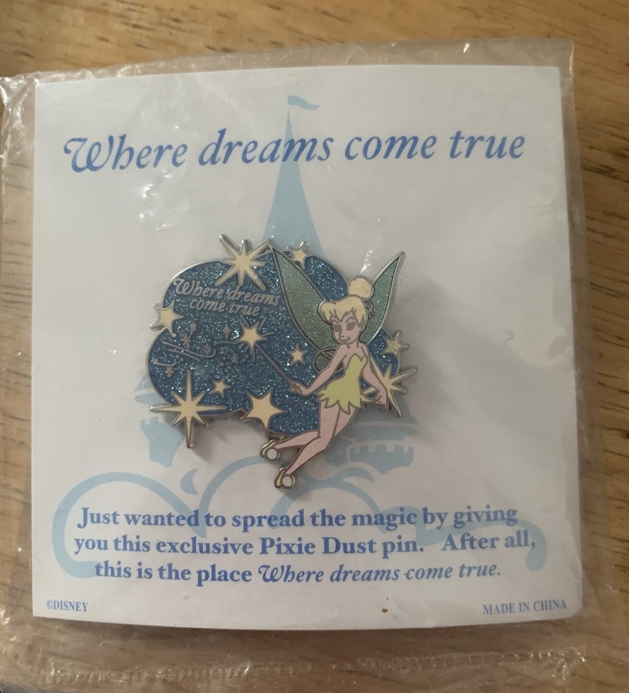 Disney Tinkerbelle Pins 2 Disney Store & Pixie Dust