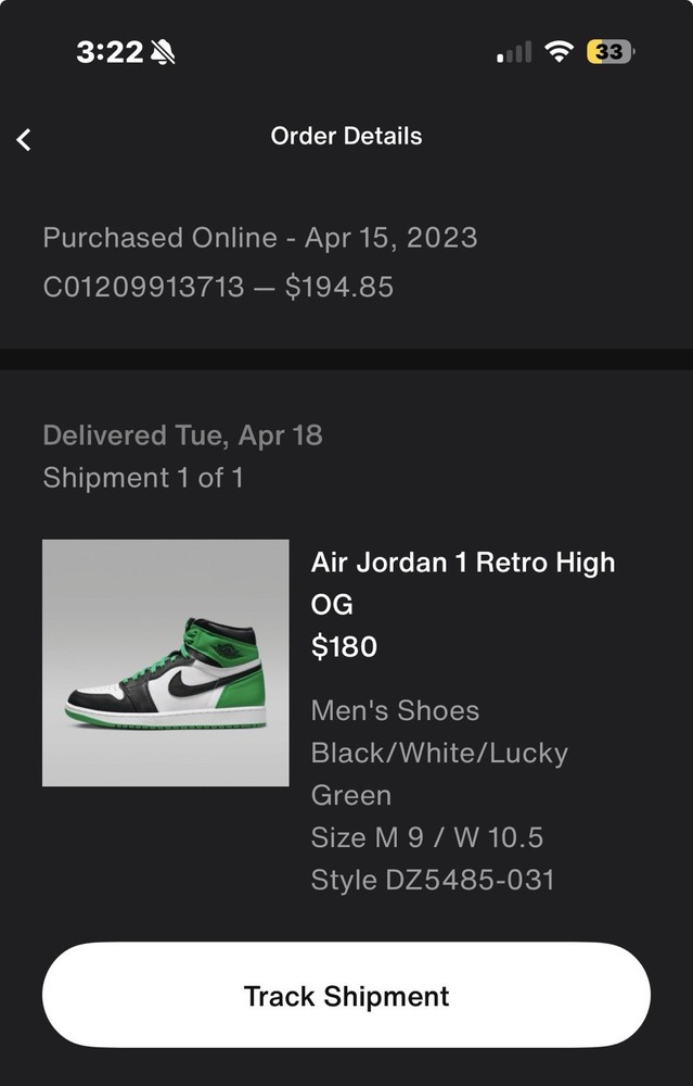 Jordan 1 High Lucky Green