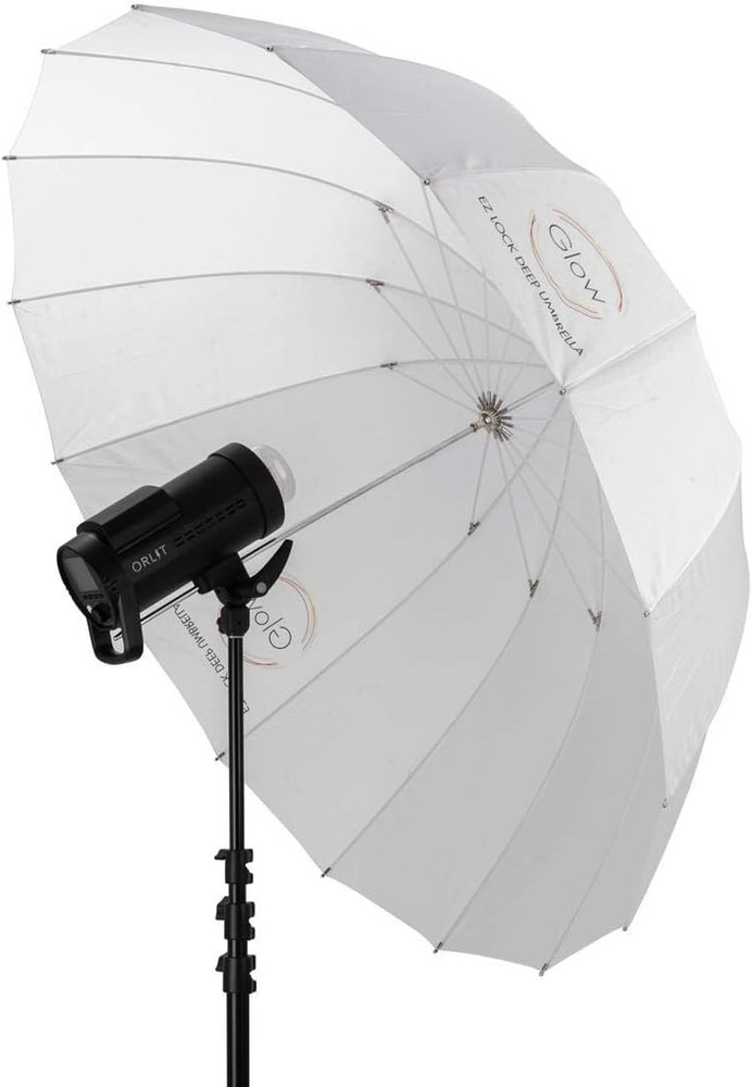 Easy Lock Medium Deep Translucent Fiberglass Umbrella (41")