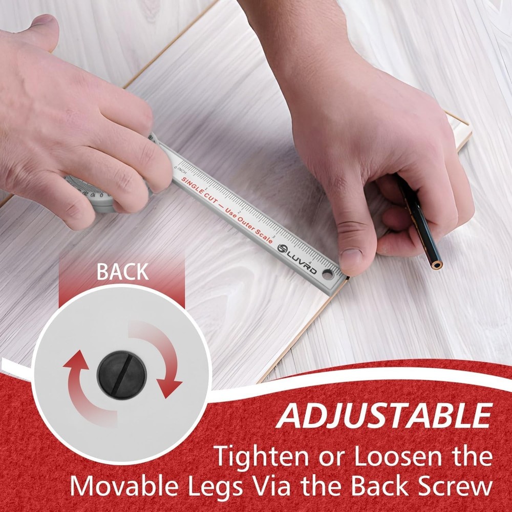 Compact and Collapsible Miter Protractor for Effortless Woodworking Precision