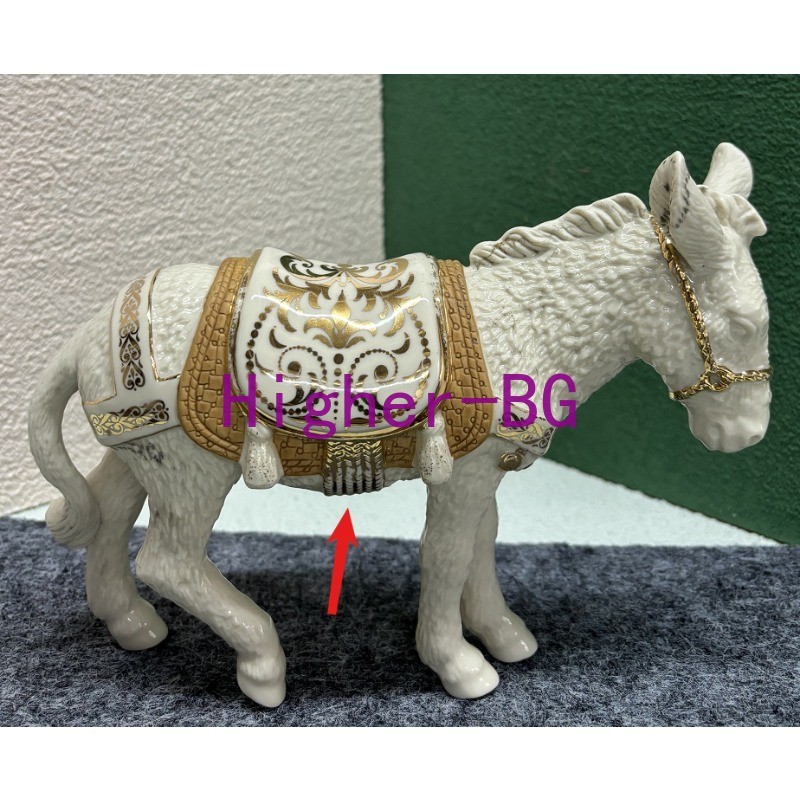 1pcs Lenox First Blessing Nativity Donkey Standing Ceramic