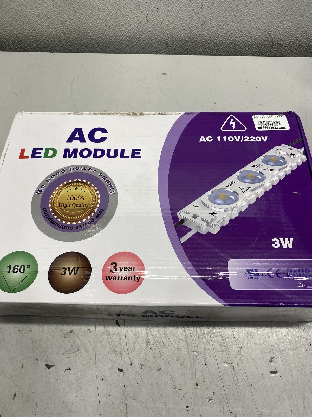 Single Color LED Module 100 Pack Blue AC110V/220V DM3BF-67