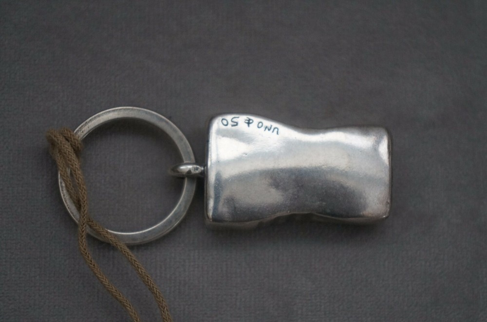 NWT UNO de 50 Silver 2" Eraser "Saca Punta" Keychain