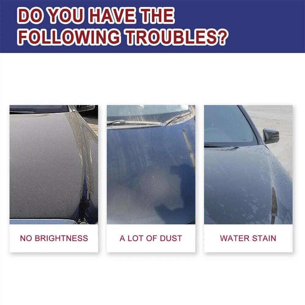 2 Sets Multi-Functional Coating Renewal Agent, 3 in 1 Ceramic Car Coating Spray