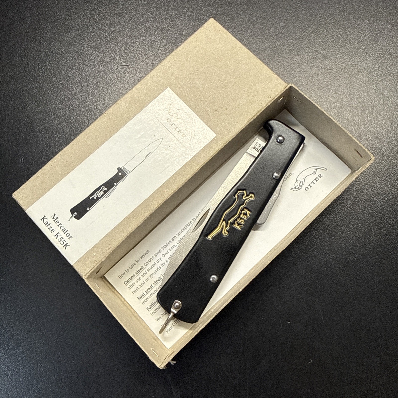 Otter Mercator K55K Katze Messer Rostfrei 10-426K Cat