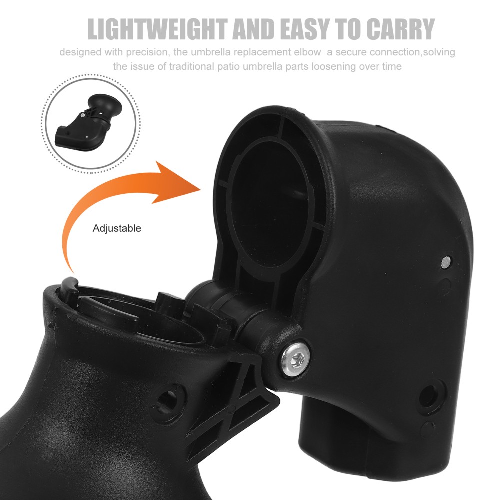 Patio Umbrella Elbow Replacement Part Black Polycarbonate Lifting Handle