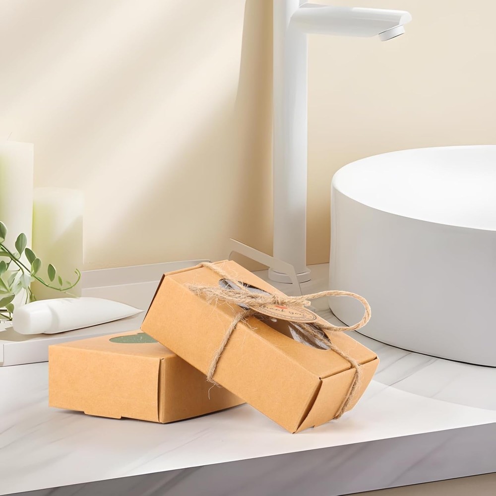 Kraft Soap Boxes with Window for Packaging