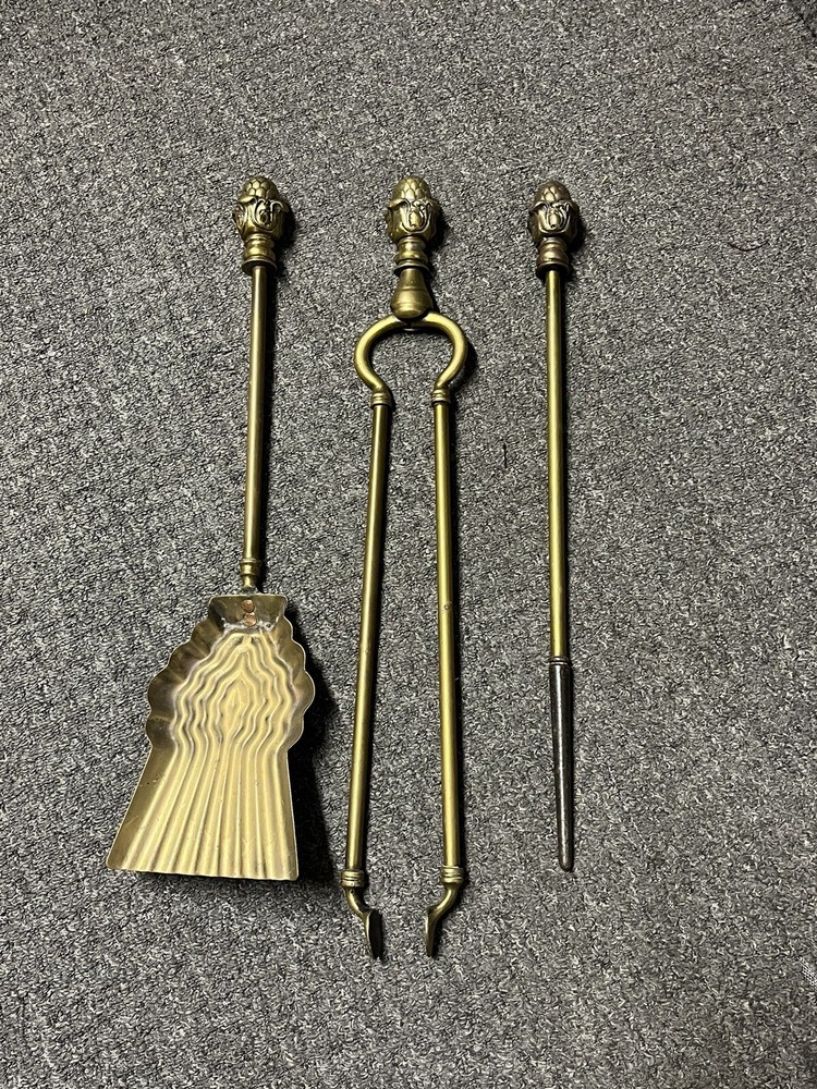 Brass Fireside Tools
