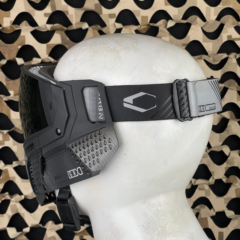 NEW Carbon CRBN Zero GRX Paintball Mask (Less Coverage) - Halftone Silver