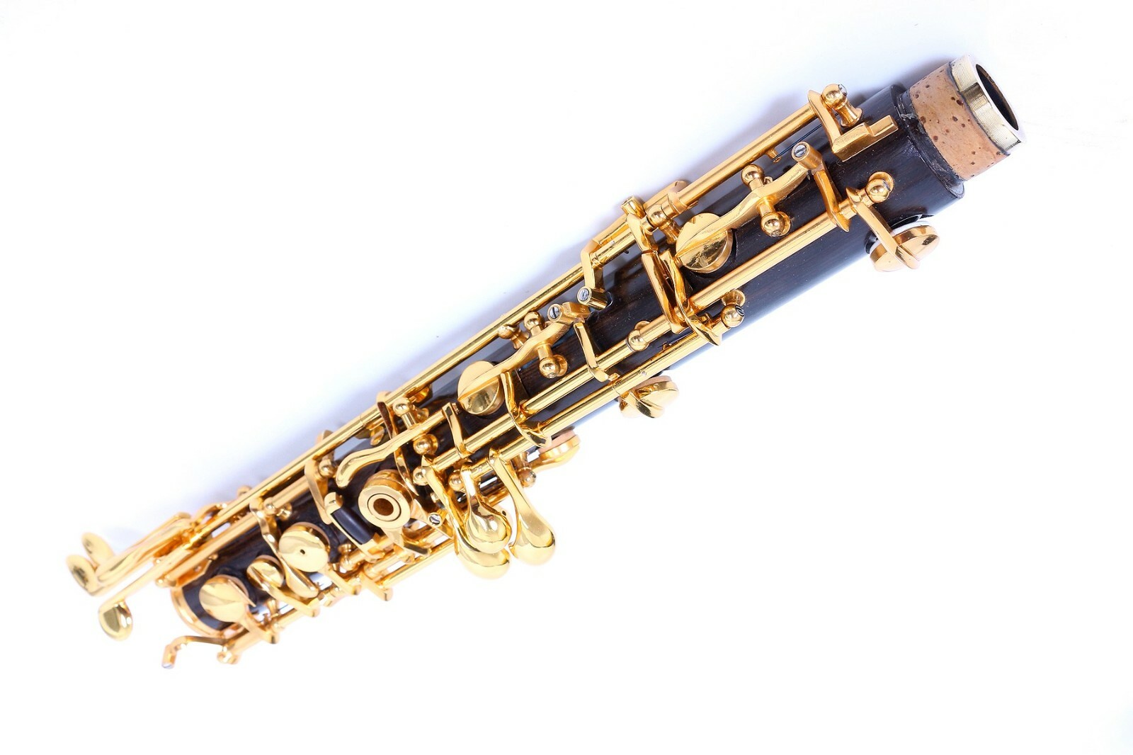 New Oboe Professional Ebony wood C key left F Resonance Golden plated key