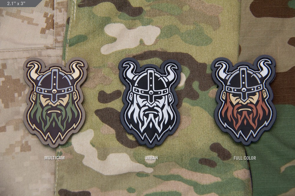 MilSpec Monkey Viking Warrior Head 1 Warrior Series PVC Morale Patch