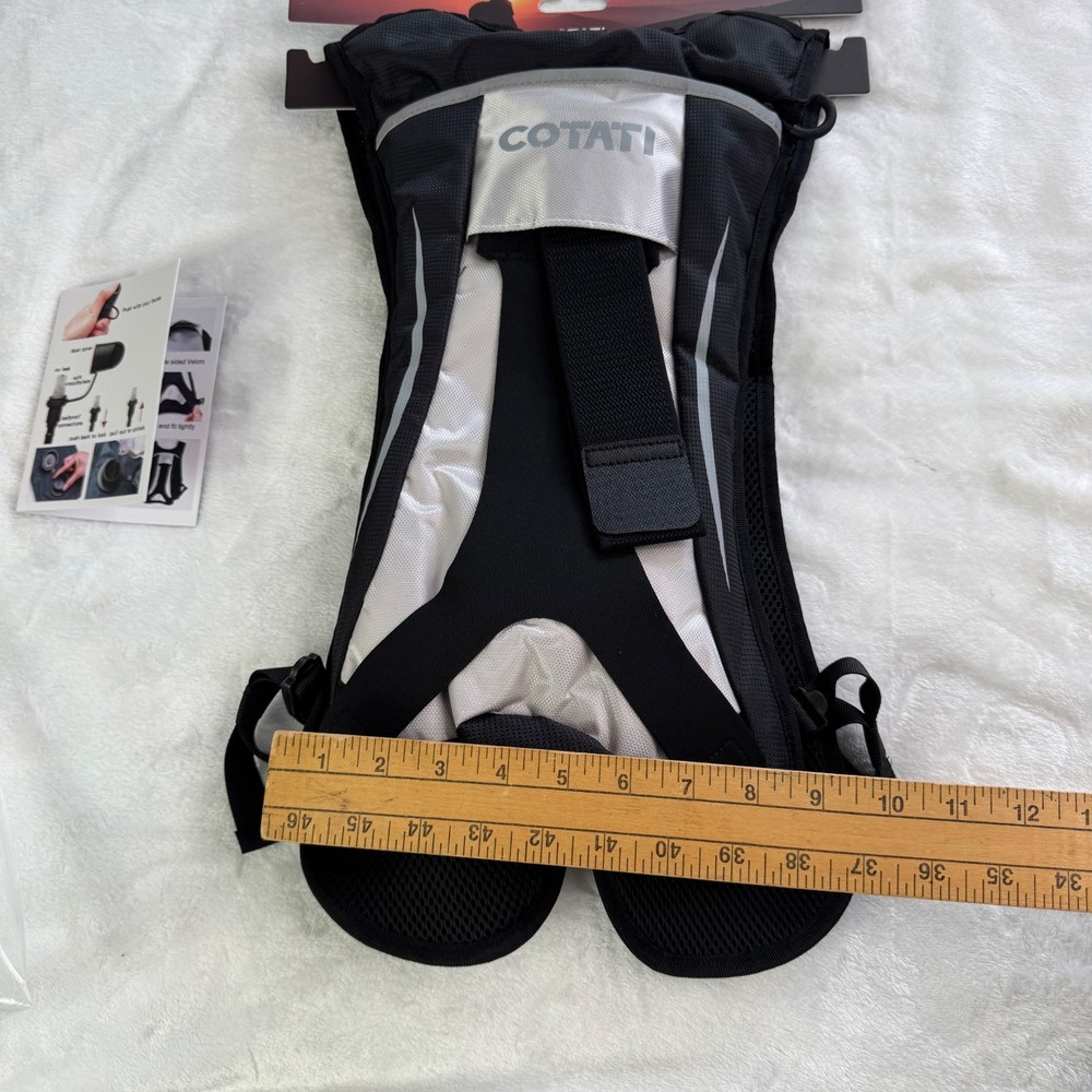 Hydration Backpack Lightweight Water Pack with Bladder Black NEW COTATI