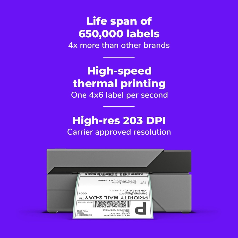 Rollo Usb Label Printer - Commercial Grade 4X6 Thermal Label Printer For