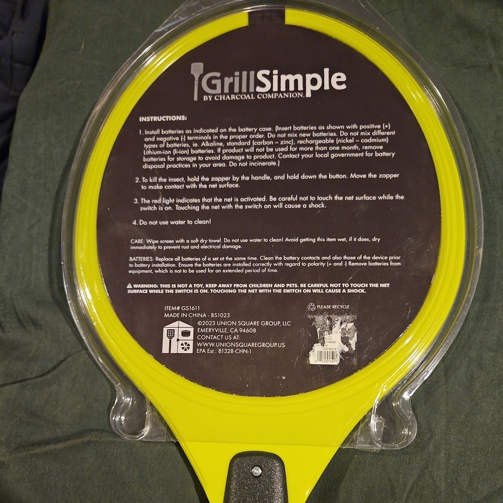 New Battery Powered Bug Zapper perfect for keeping bugs away.