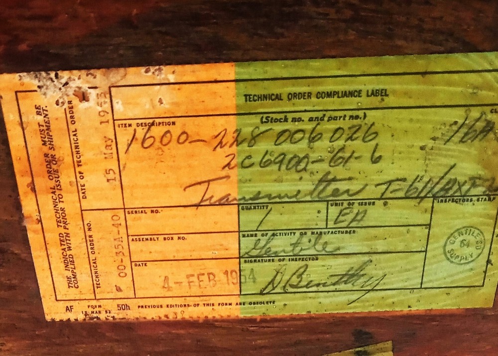 WWII Radio Transmitter - New In Original Box - T-61/AXT-2- Collectors Item!