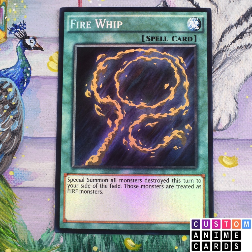 Fire Whip ANIME EFFECT HOLO card
