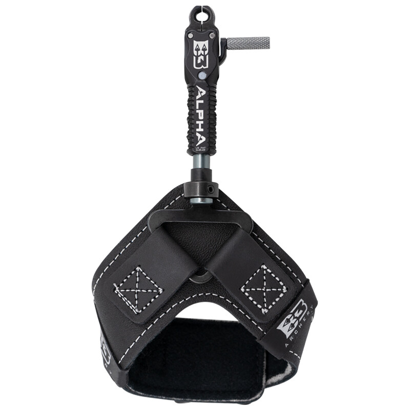 B3 Archery Alpha Release, Swivel Stem Connector, Buckle Strap, Black