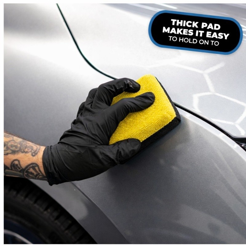 2 Pack Ceramic Coating Applicator Pad Microfiber Car Detailing Sponge