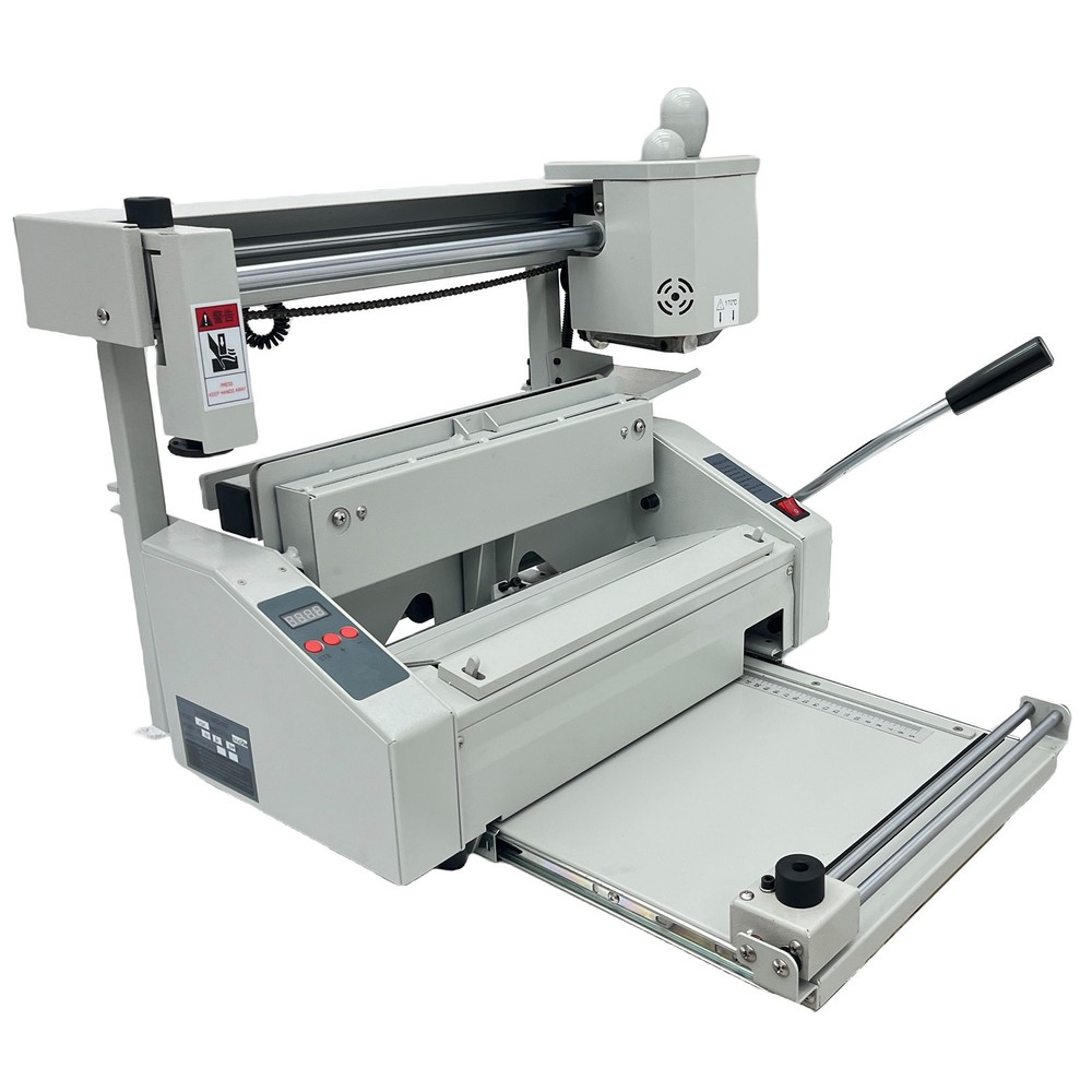 110V A4 Glue Binding Machine Manual Hot Glue Book Binder w/Indentation Function
