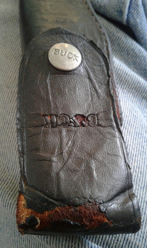 Vintage Buck Fixed Blade Knife and Sheath