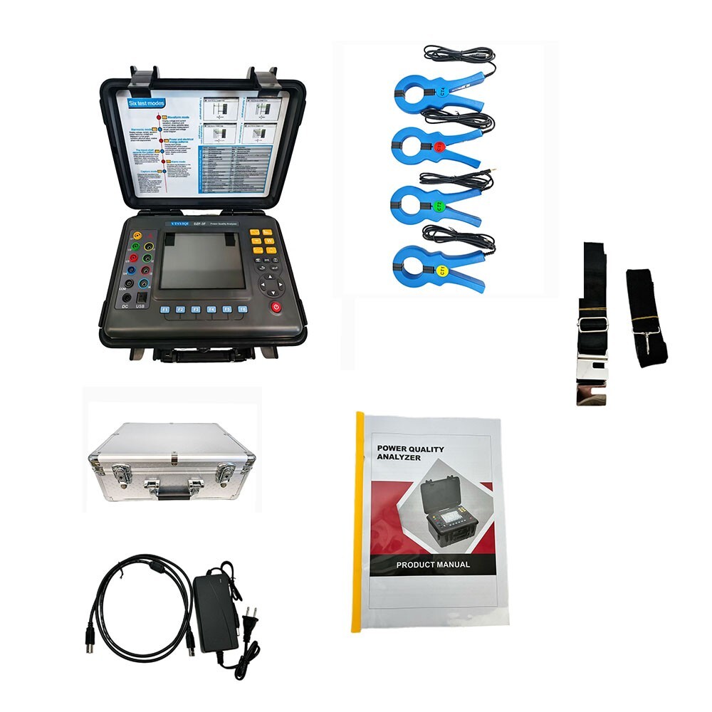 Three Phase Power Quality Analyzer 3 Phase Energy Quality Analyzer 1.0A~1000A