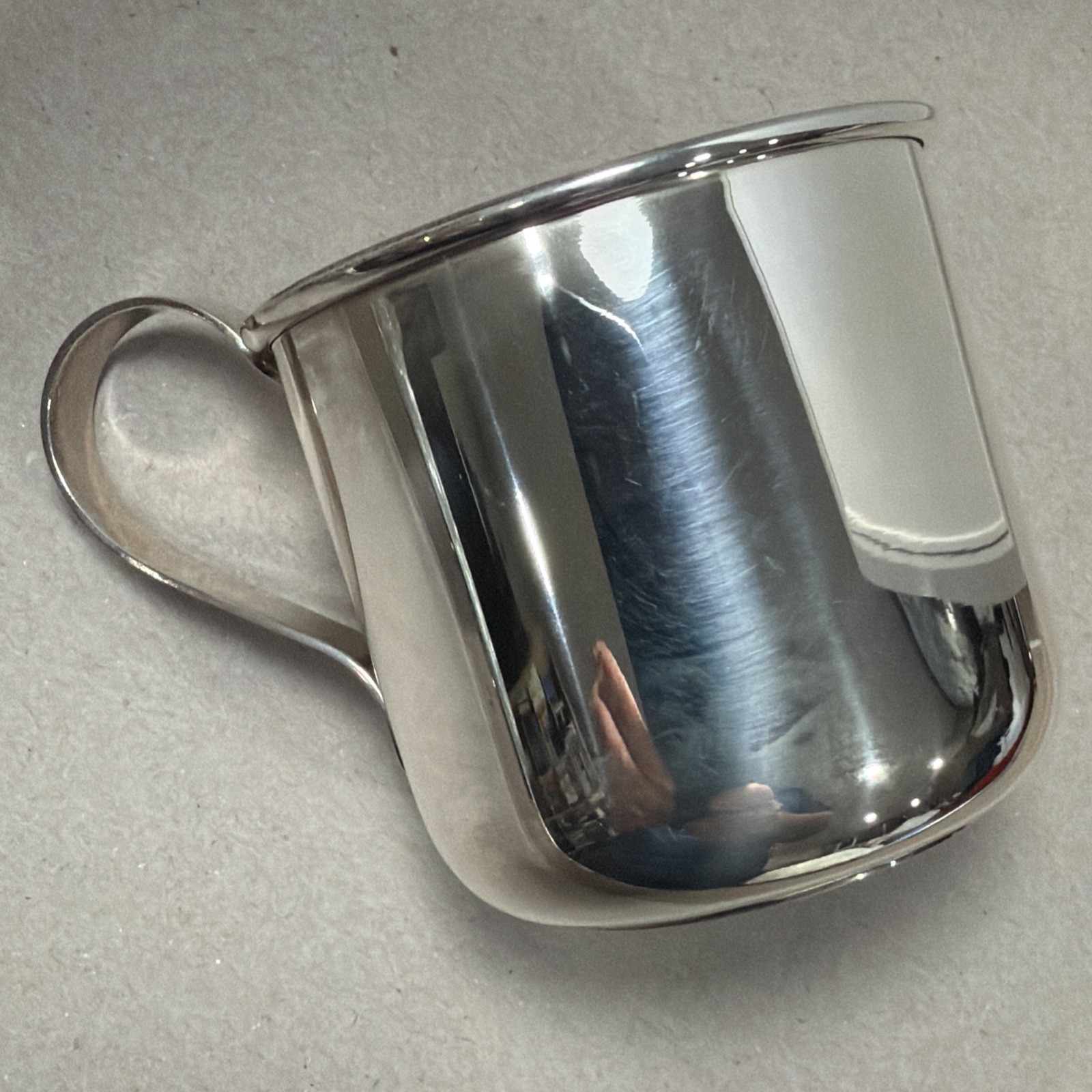 ITALY STERLING .925 Silver Baby’s Cup/Mug 64 mm/2.6 in 63gr/2.02ozt Brand new
