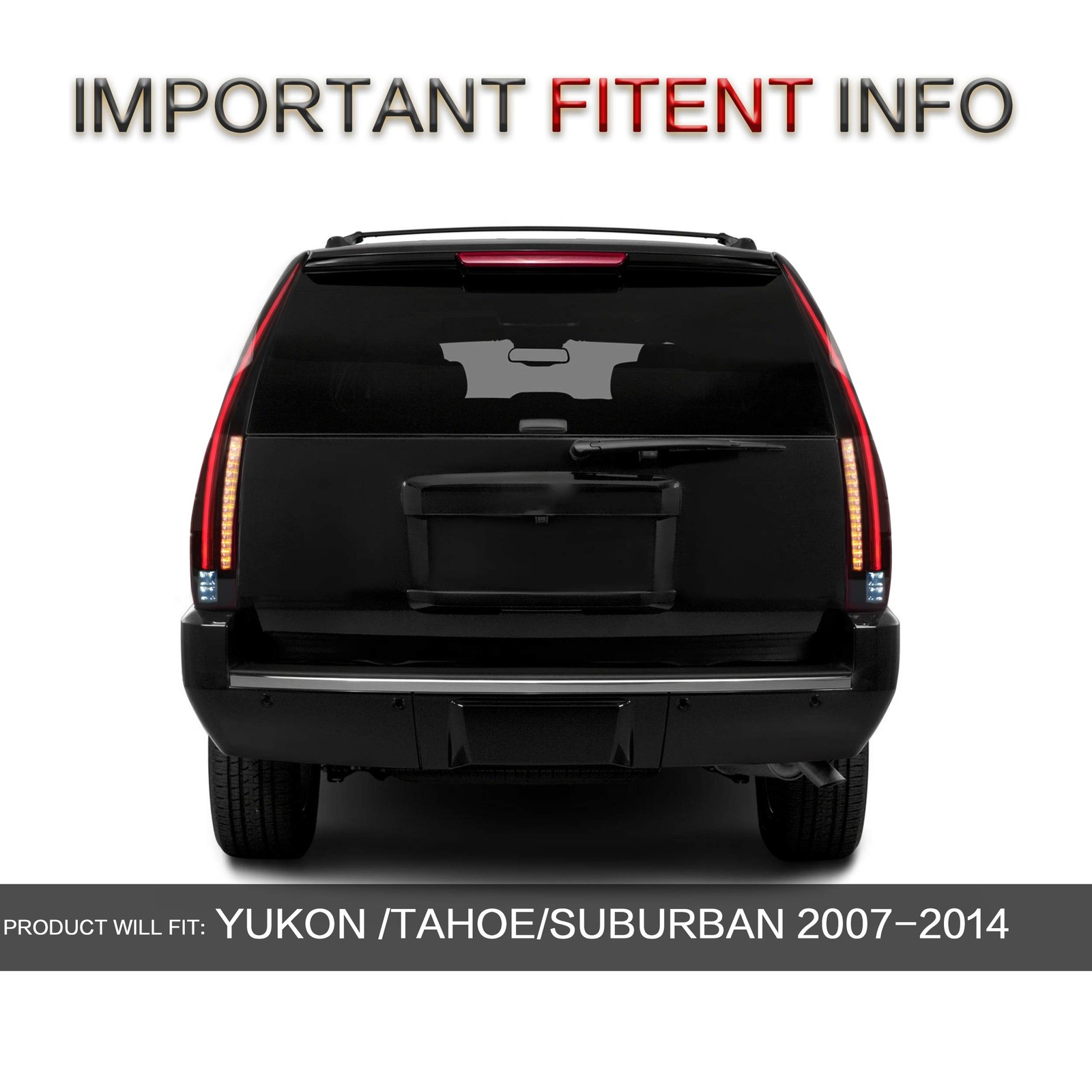 Tail lights Assembly Fit for GMC Yukon Chevrolet Tahoe Suburban 3rd Gen SUV