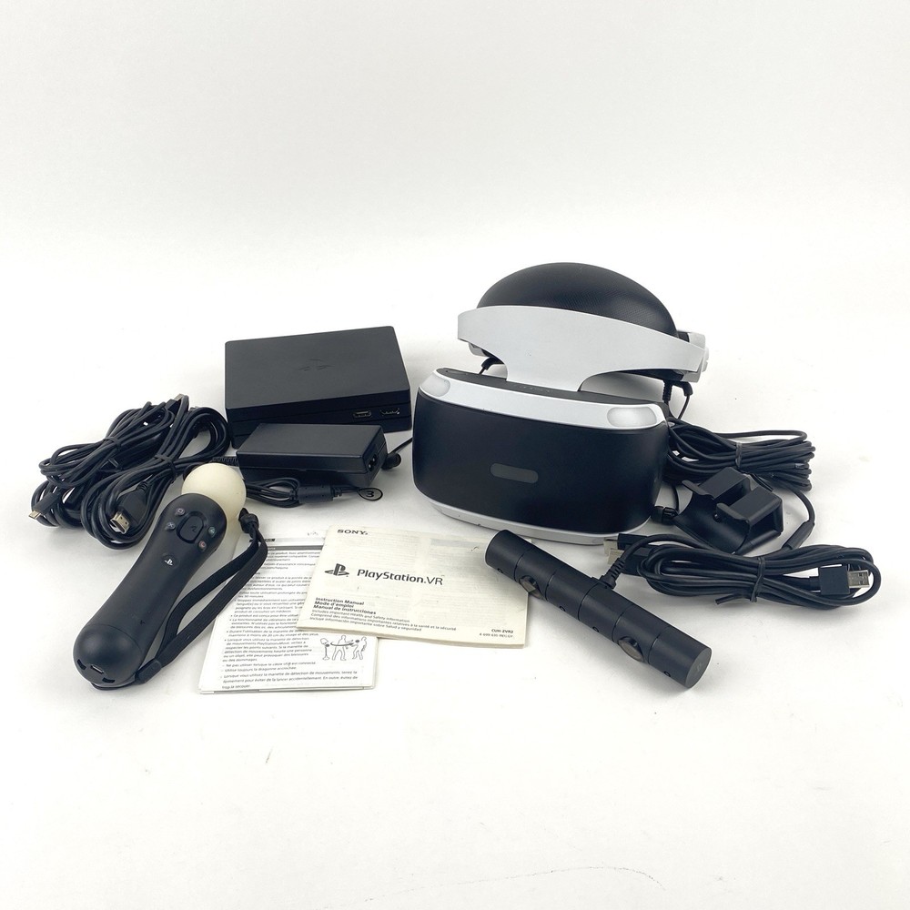 Sony PlayStation VR Virtual Reality VR Headset White CUH-ZVR2 Bundle - Works