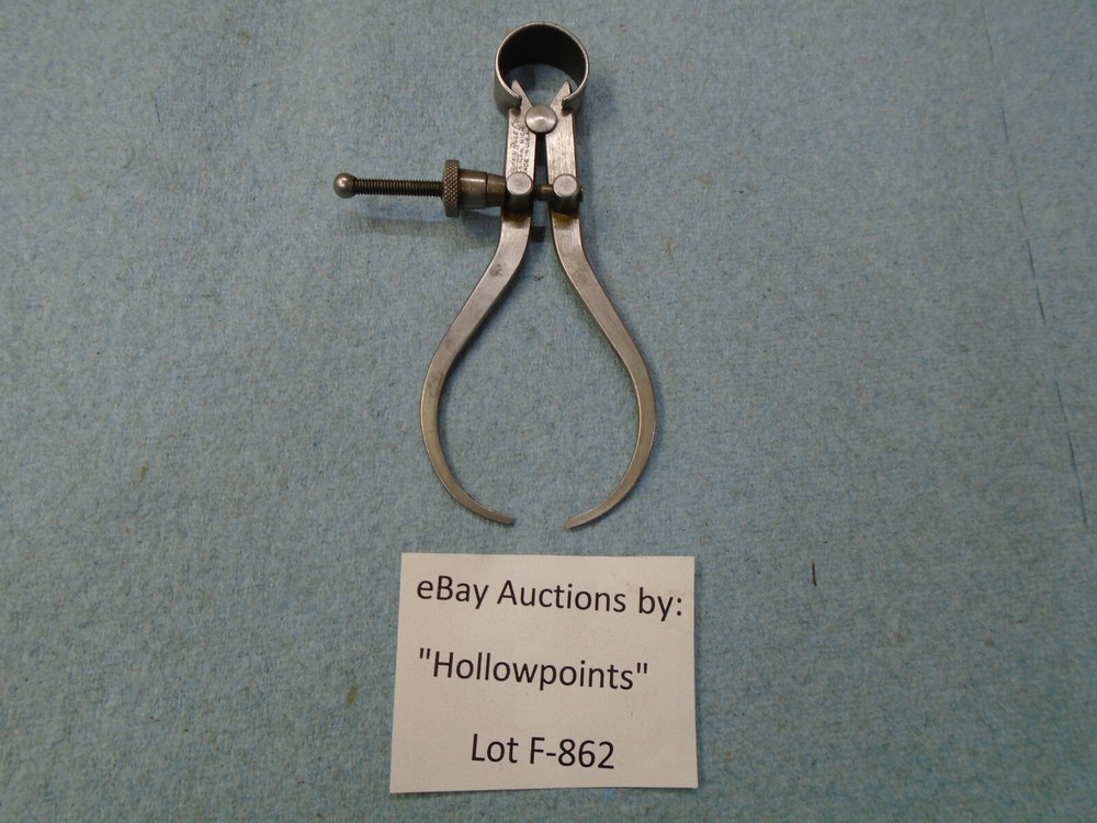 Lufkin No. 41 Spring Type 3" Outside Caliper Flat Leg with Solid Nut   F862