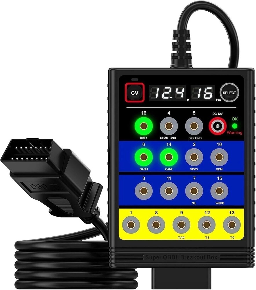 OBD2 Breakout Box 14V Programming Power Supply For BMW BENZ ECU CODING Voltage