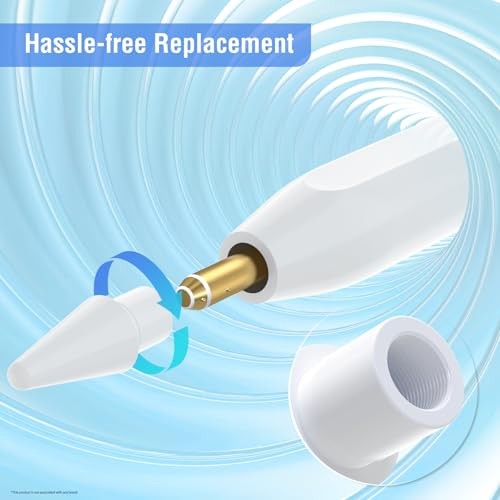 Replacement Tips Suitable for Apple Pencil Compatible with Apple Pencil 2 Pack