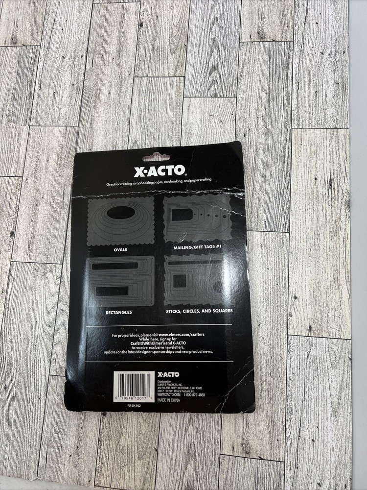 X-ACTO BASIC SHAPES TEMPLATES, 4 TEMPLATES. 38 SHAPES, NIB