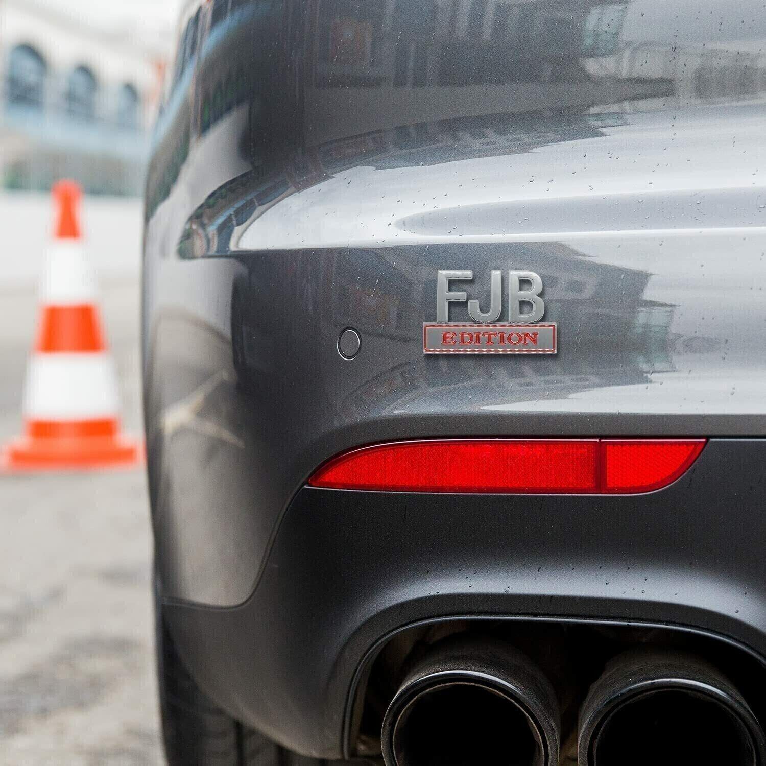 2X FJB EDITION Emblem Badge 3D Letters Sticker Decal for Chevy Fit All Car Truck