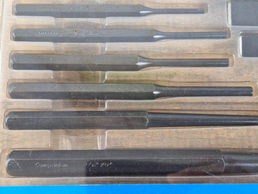 Vintage Sears Companion 14-piece Punch/Chisel/Alignment Tool Set NOS