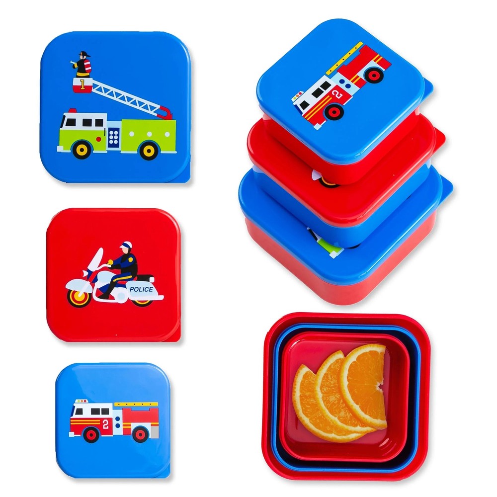 Wildkin Heroes Kids Nested Snack Containers