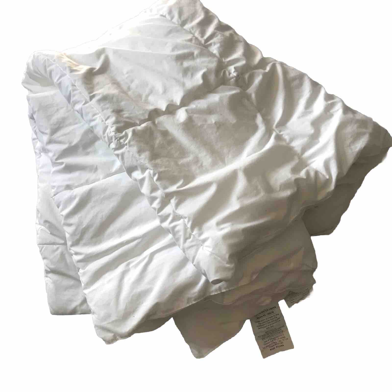 Pottery Barn PB Teen Premium Duvet Insert TWIN XL White Quilted Bedding EUC