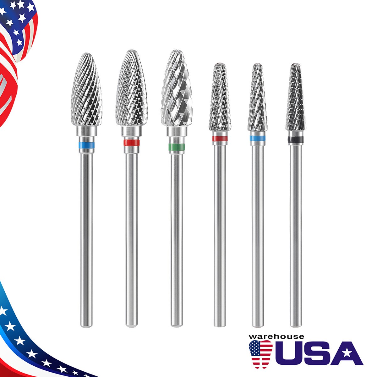 AZDENT Dental Lab Tungsten Carbide Burs HP 2.35mm fits for Low Speed Handpiece