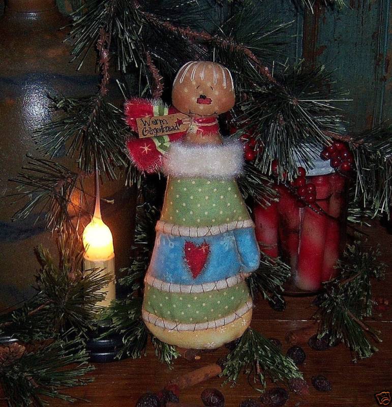 Primitive Mitten Gingerbread Ornie Doll Paper Pattern #551