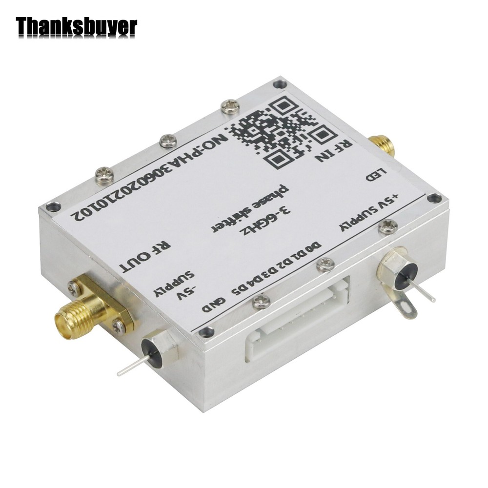 3-6GHz RF Phase Shifter 5.8G Digital C-Band Microwave Phase Shift Module& Shell