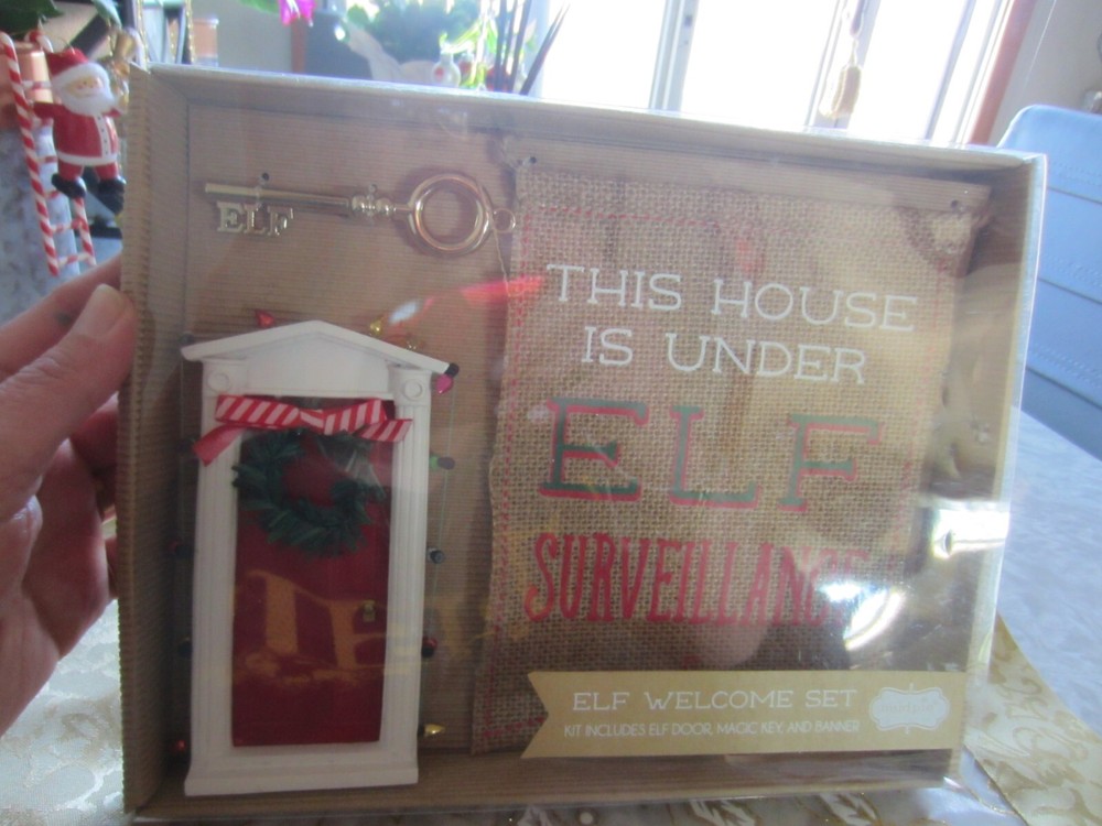 NWT Mud Pie boxed Elf Welcome Set SUPER CUTE