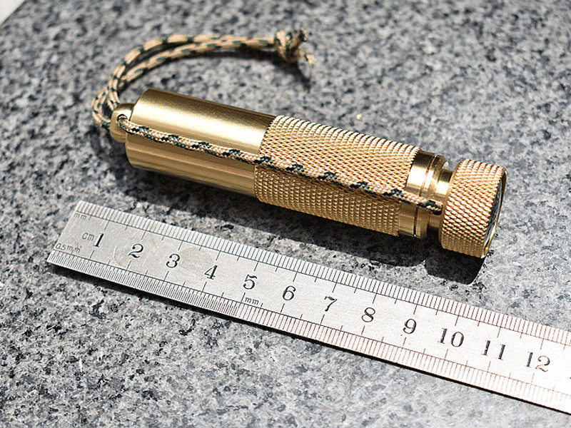 EDC Brass Waterproof Pill Case Container Box Pendant Compass Multi Tool Gift