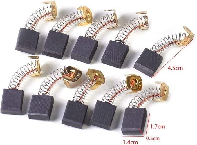 10 Pack Replacement Electric Carbon Brush for Power Tools 153# (6.5x13.5x18mm)