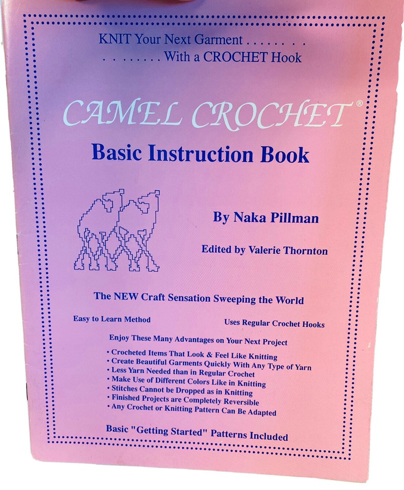 Camel Crochet 4 Patterns Baby Clothes Afghans Basic Instruction Book Sweater