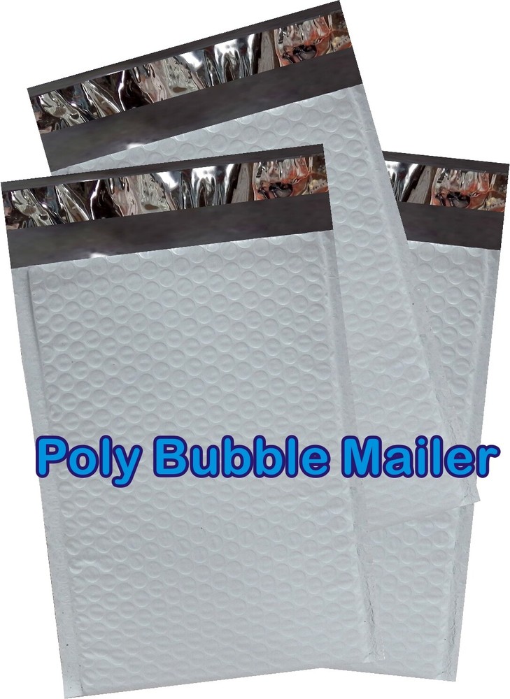 PolycyberUSA 250 pcs #0 Poly Bubble Envelopes Mailers (Inner 6x9)