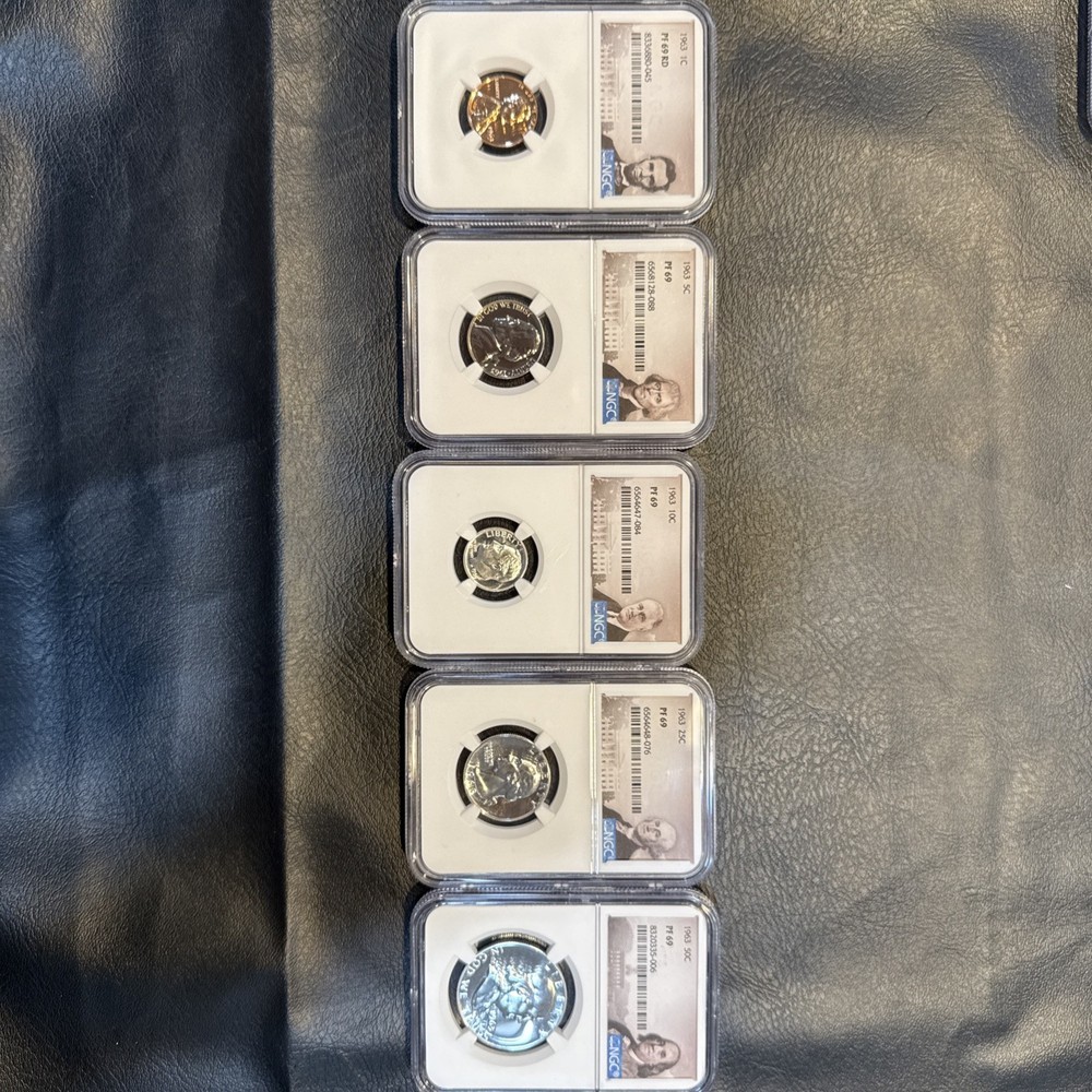 1963 NGC Proof Set PF69 Matching Holders