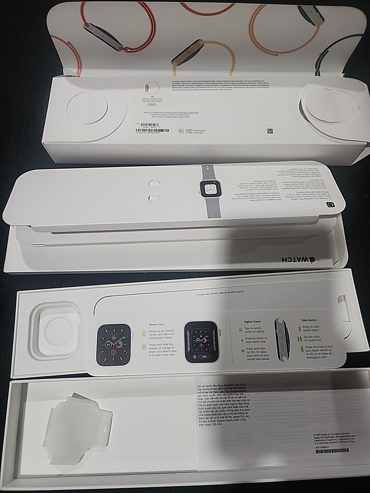 Apple Watch Empty Box Only – Original Packaging & Insert – SE 3 40mm - No Watch