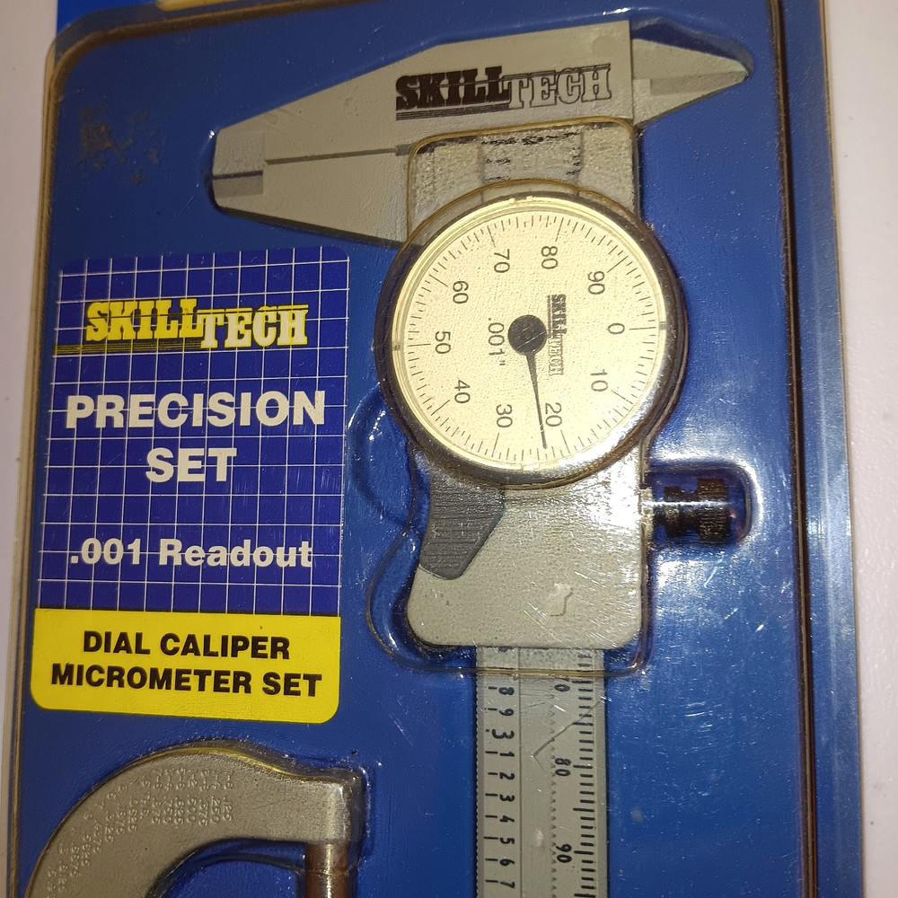 SKILLTECH VINTAGE PRECISION SET DIAL CALIPER MICROMETER SET USA MADE