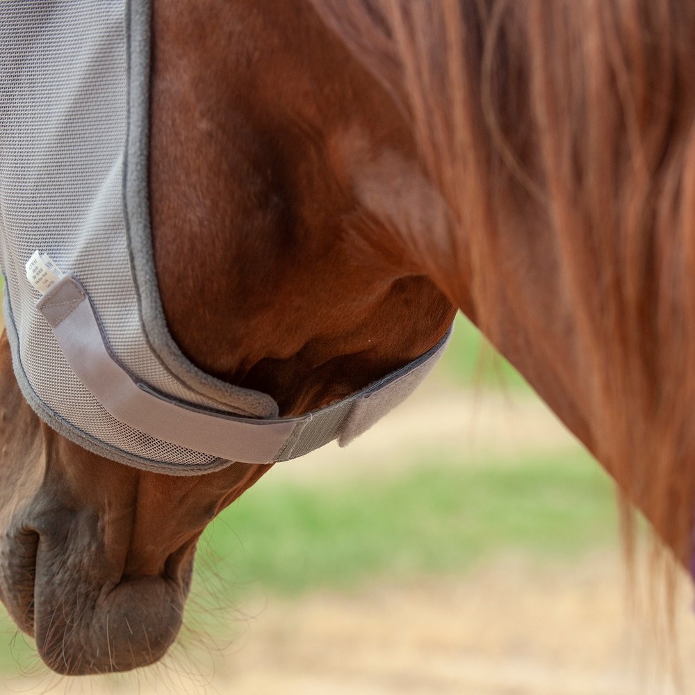Cashel Fly Mask Hook Loop Extender Grey Adjustable Horse Mask Strap
