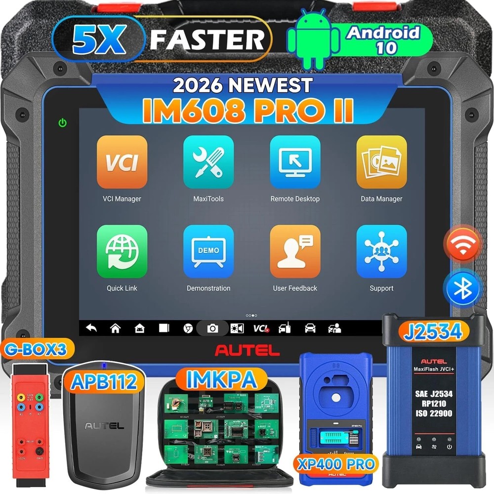 Autel MaxiIM IM608S II Full Kit Key FOB Programmer Scanner ECU Coding 40+ Reset